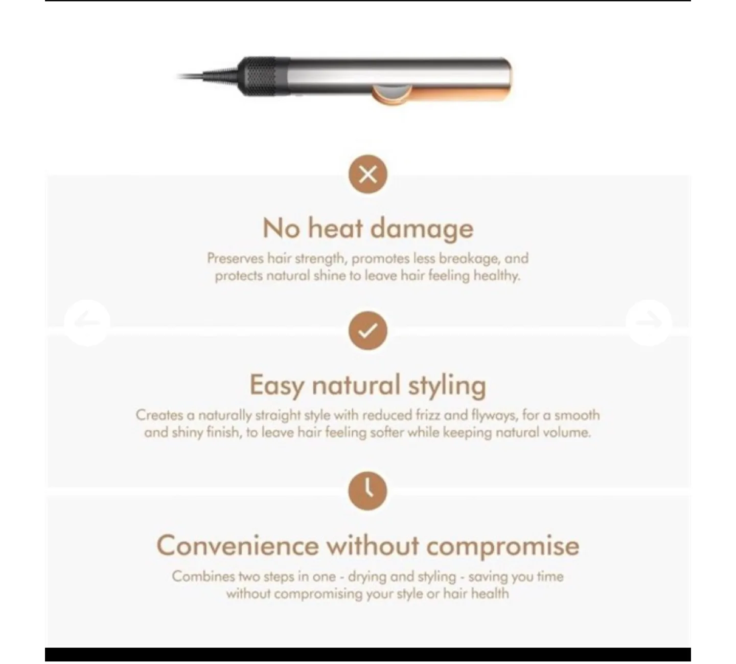 Dyson Airstrait Straightener - Brand new Open Box image indicator(2)