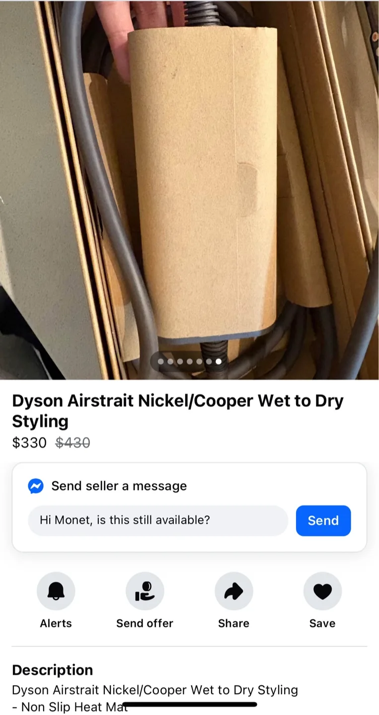 Dyson Airstrait Straightener - Brand new Open Box image indicator(8)