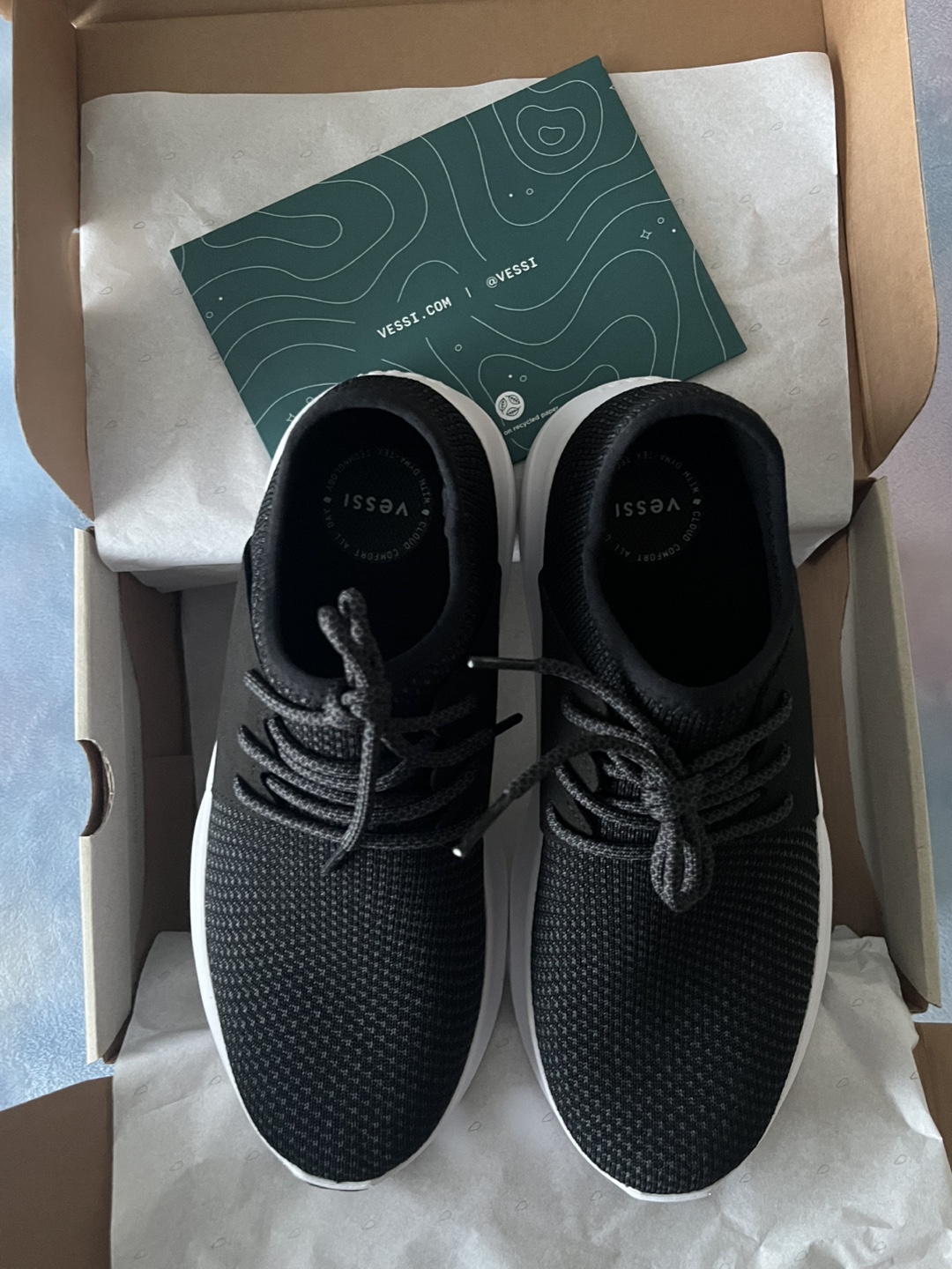 🖤NEW Vessi Everyday Sneaker - Midnight Black - Women's Size 8 - photo 5