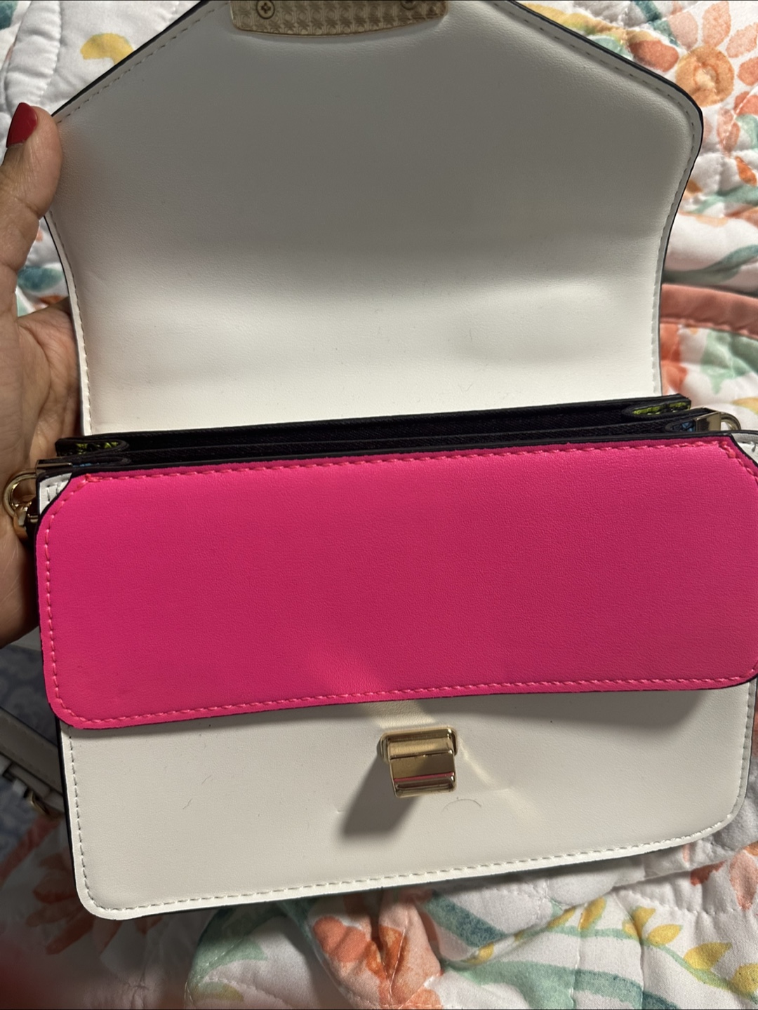 Aldo White & Neon Satchel - photo 3
