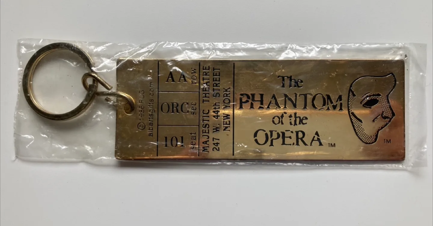 Phantom of the Opera Keychain - New York Souvenir thumbnail