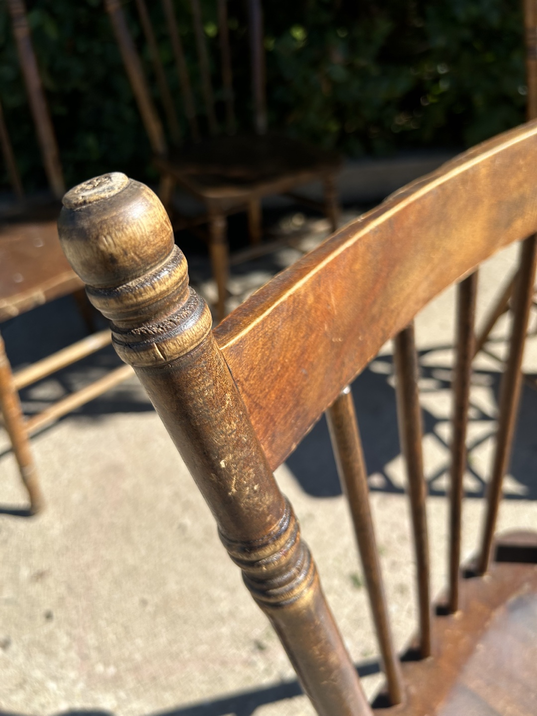 Set of 8 Vintage Wooden Chairs - photo 3
