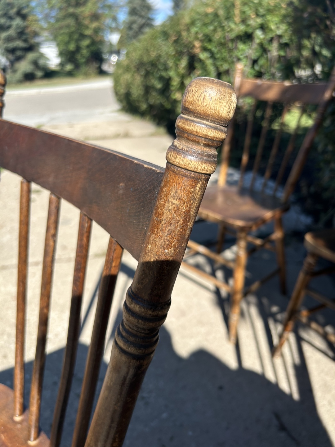 Set of 8 Vintage Wooden Chairs - photo 5