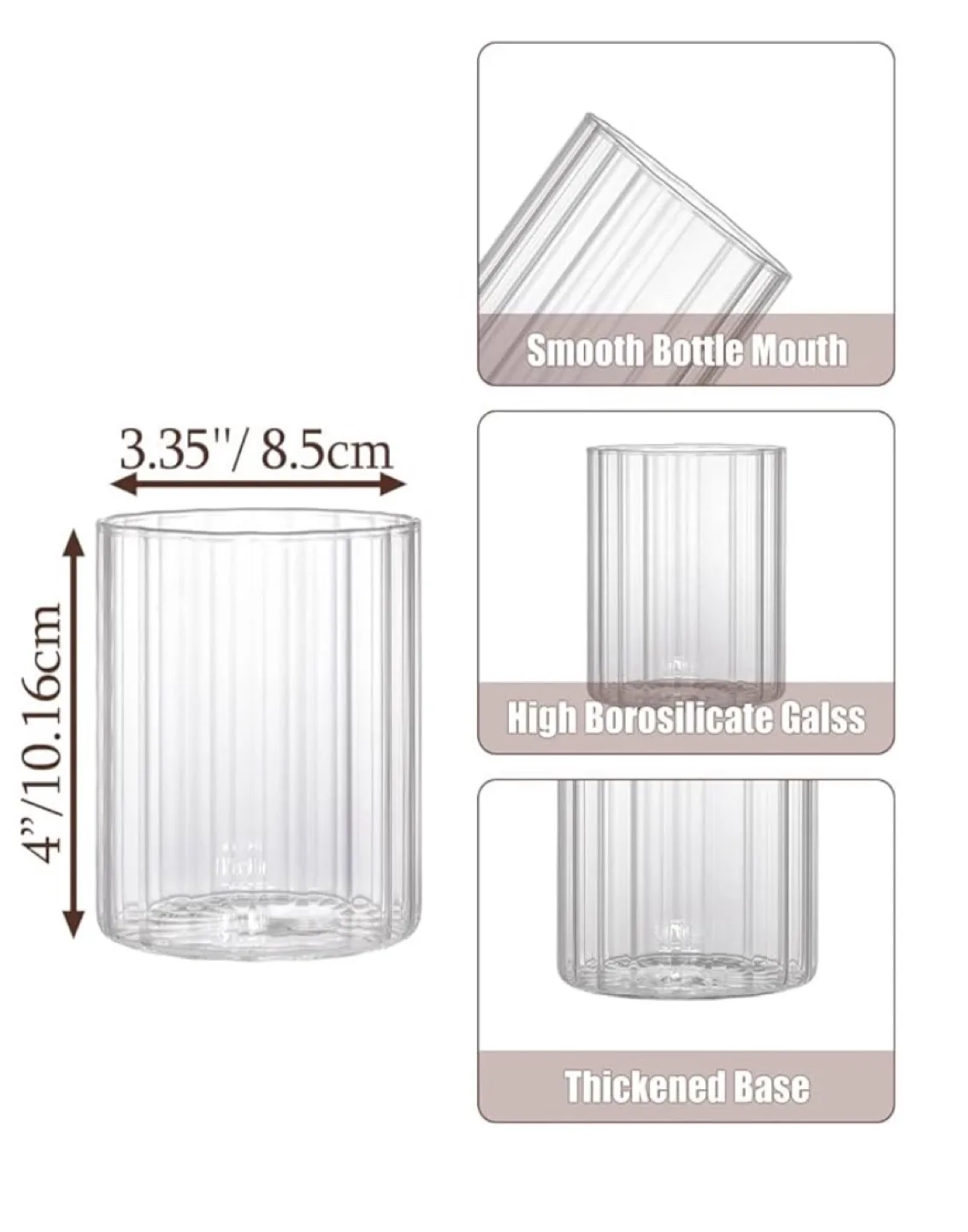 12pcs Glass Cylinder Vase Set, New in Box image indicator(7)