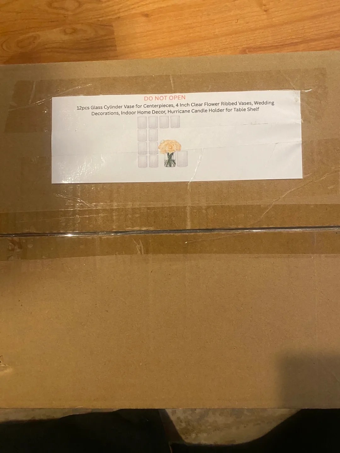 12pcs Glass Cylinder Vase Set, New in Box image indicator(5)