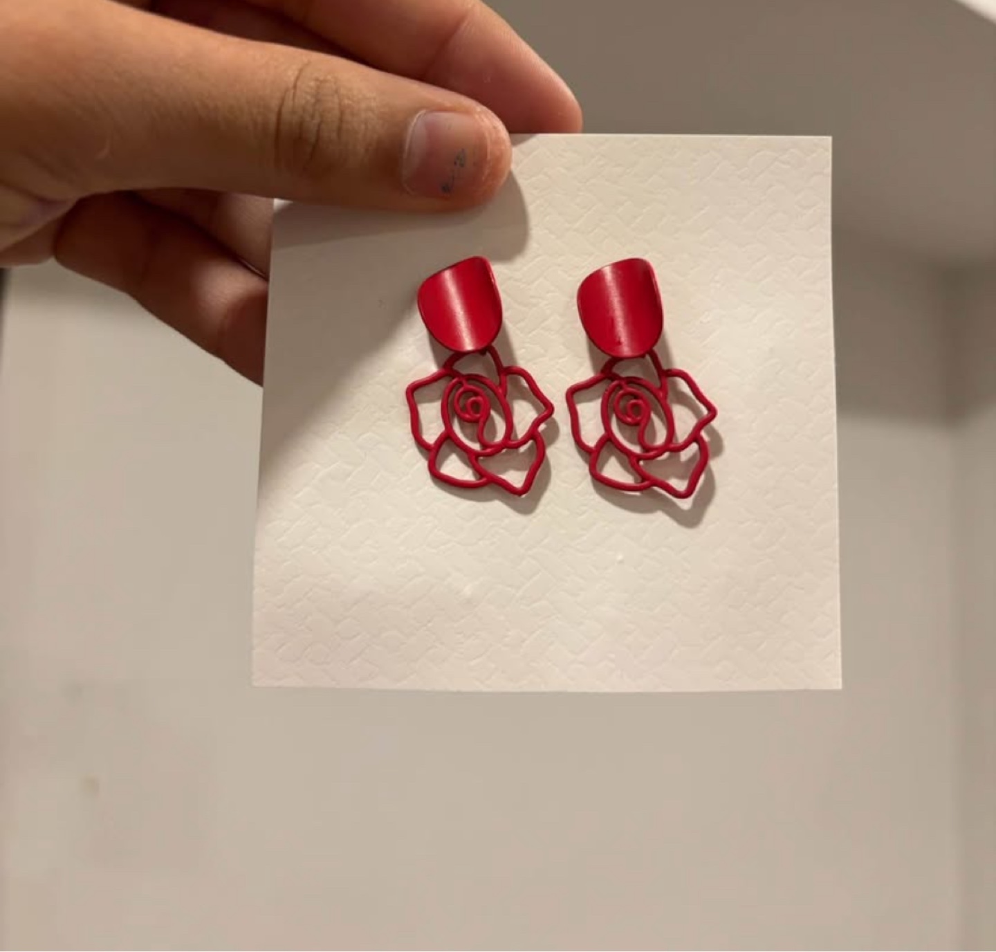 Red Rose Earrings - photo 2