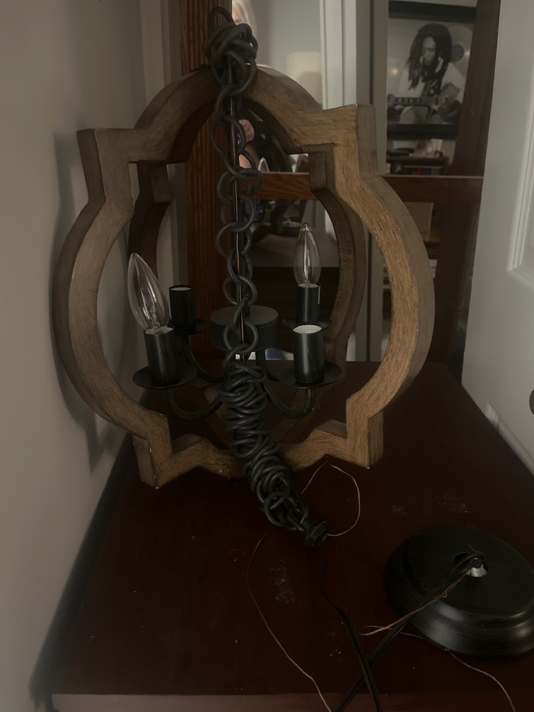 Wood Chandelier - Rustic Style