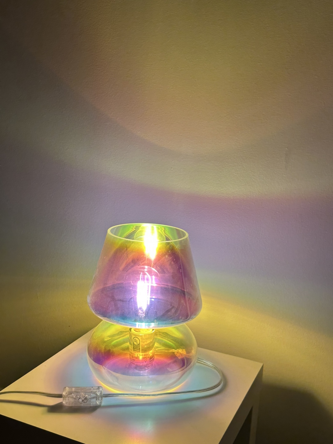 Iridescent Glass Lamp