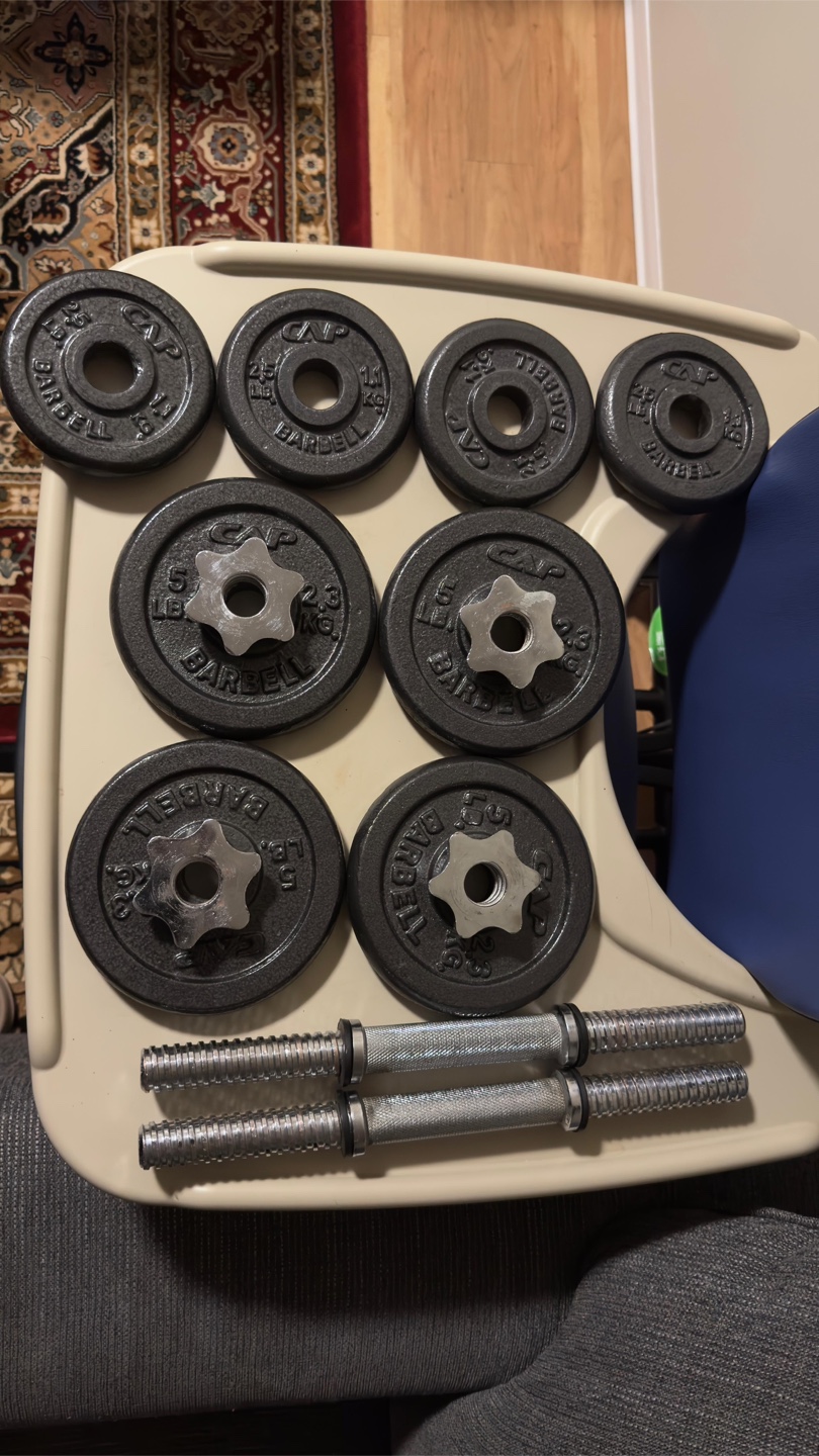 CAP Barbell Dumbbell Set - 2.5 & 5 lb Plates - photo 3