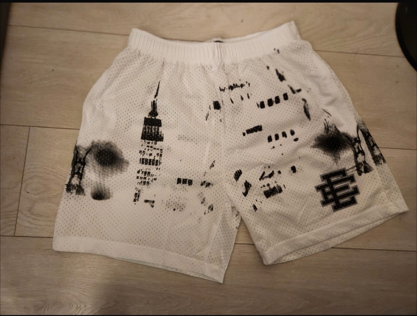 Eric Emanuel White Skyline Shorts