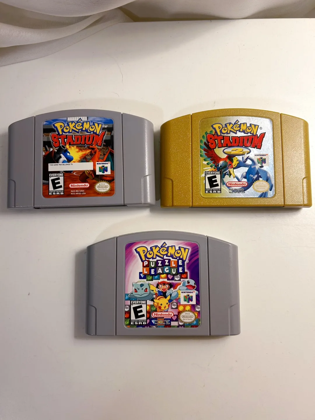 Pokémon Stadium 1 & 2 + Puzzle League + Transfer Pak thumbnail