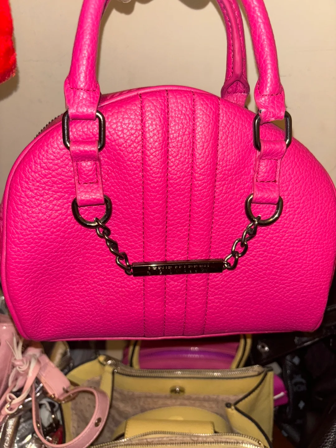 Steve Madden Pink Dome Satchel thumbnail