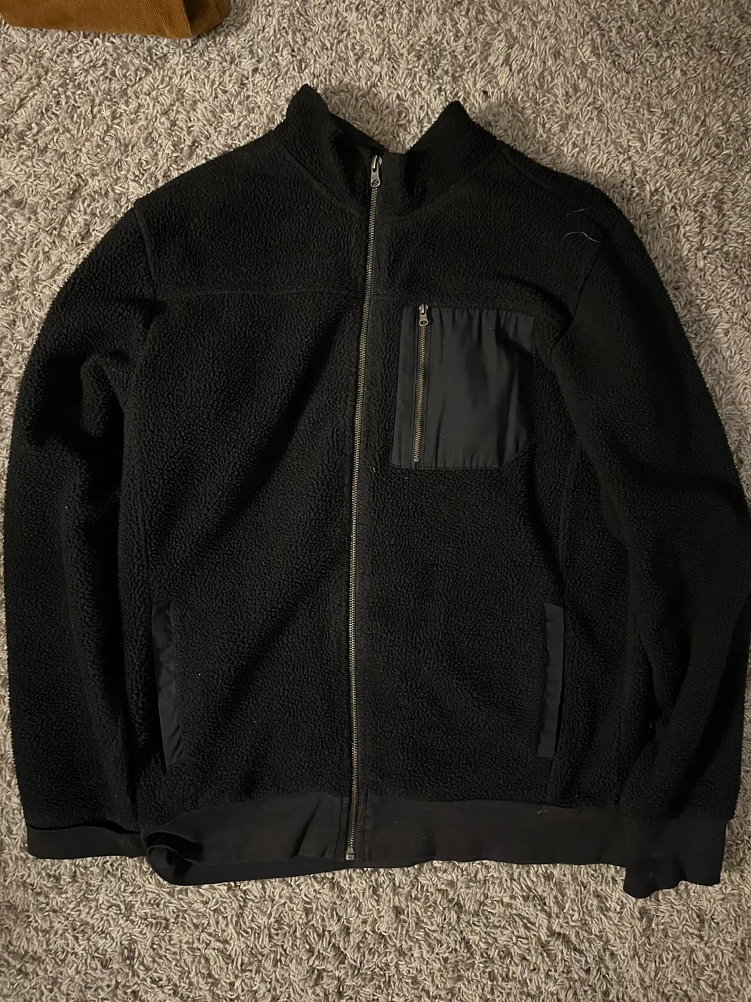 Mountain Ridge Black Fleece Jacket - M thumbnail