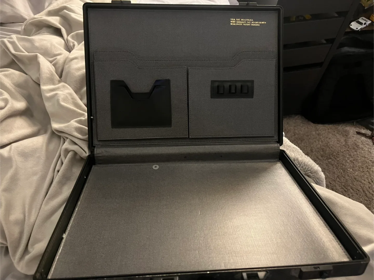 Vintage Black Briefcase - Hard Case