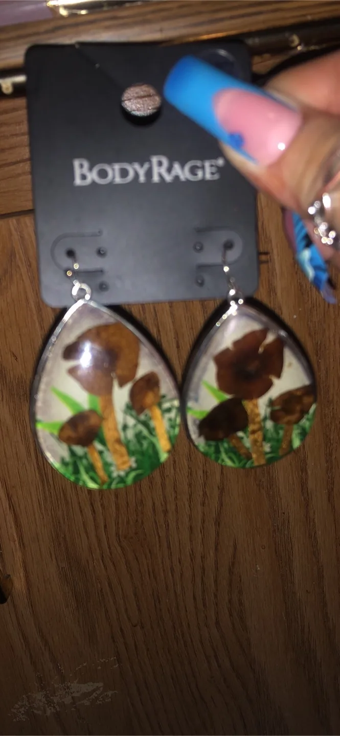 Body Rage Mushroom Drop Earrings thumbnail