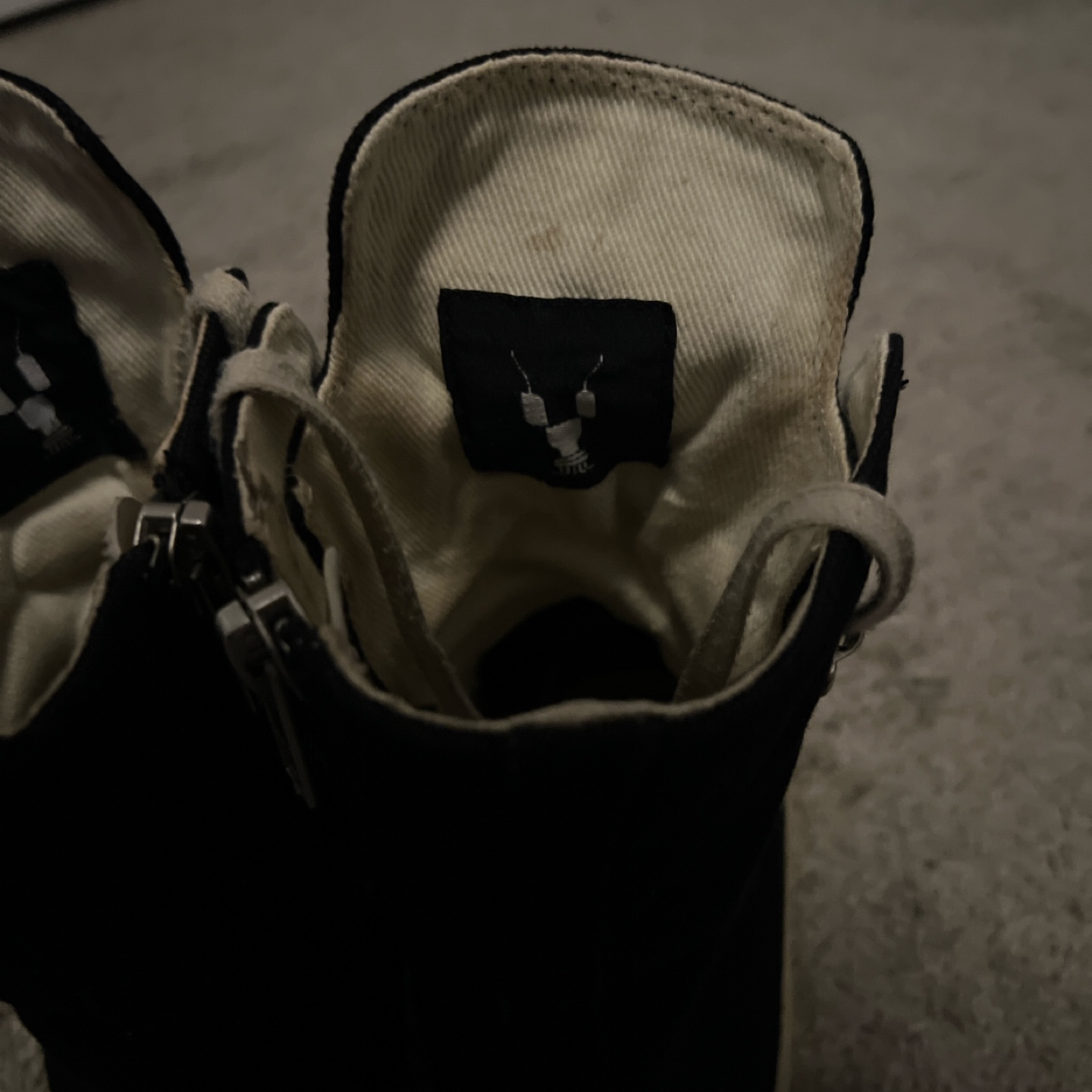 Rick Owens DRKSHDW Black High Top Sneakers - photo 2
