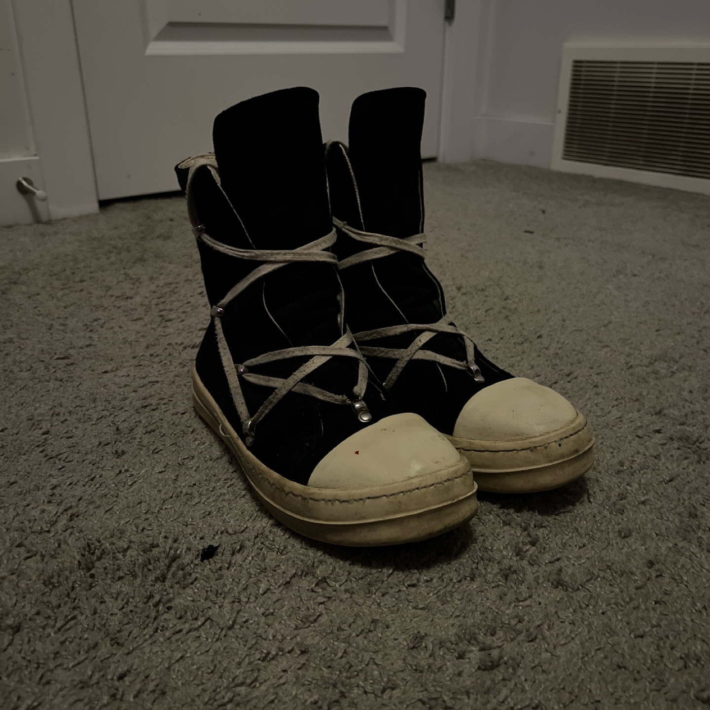 Rick Owens DRKSHDW Black High Top Sneakers - photo 3