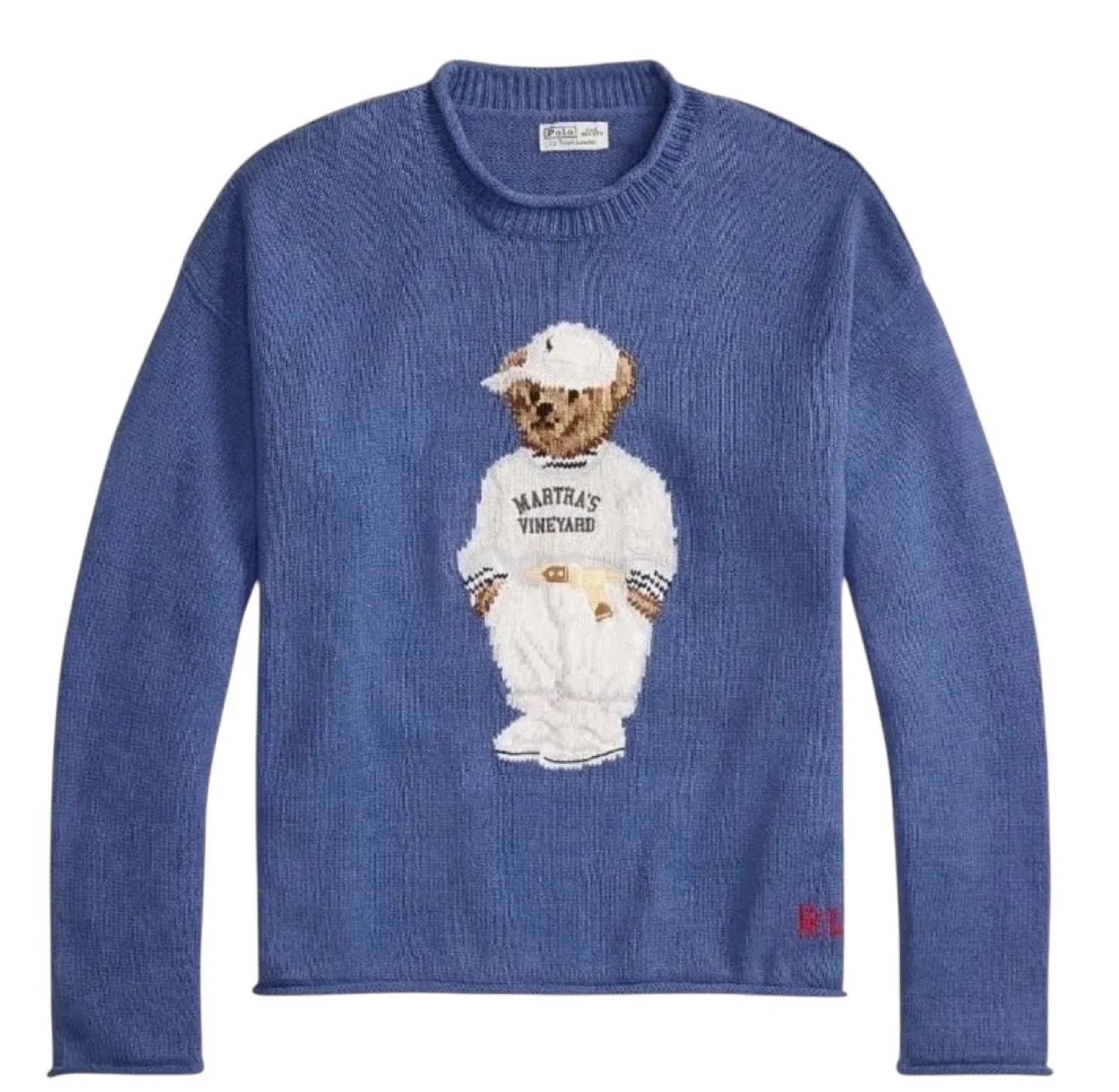 LIMITED!!!! Polo Ralph Lauren Bear Sweater Blue thumbnail