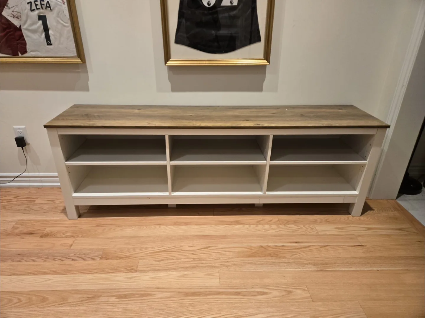 Tv Console with open Storage thumbnail