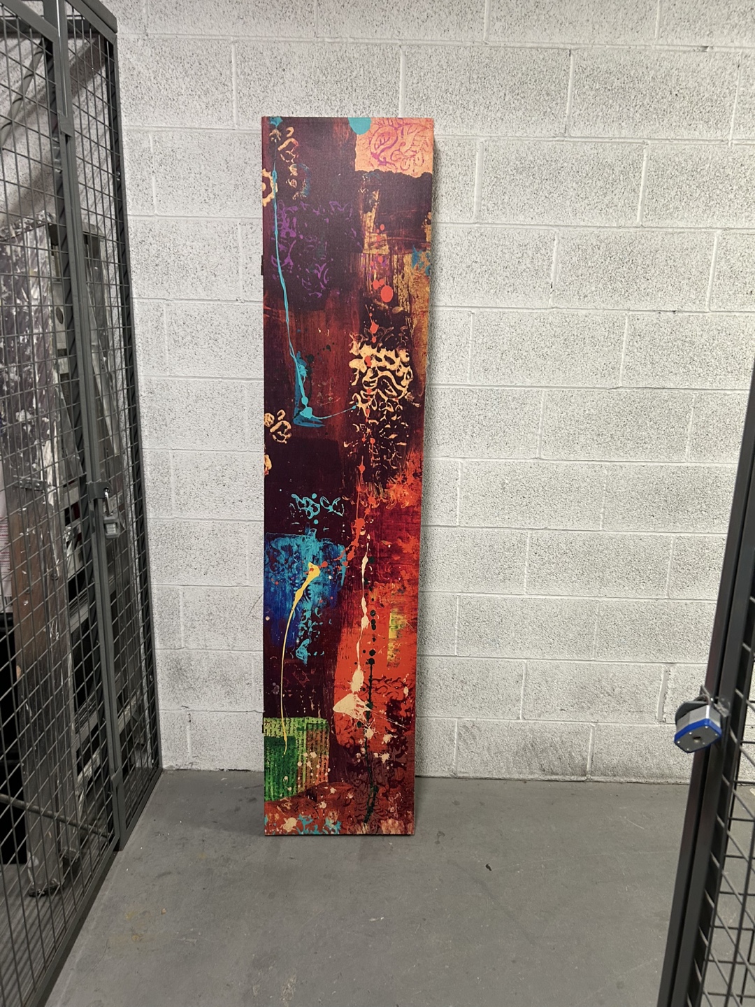 Abstract Art Folding Screen Room Divider - photo 2