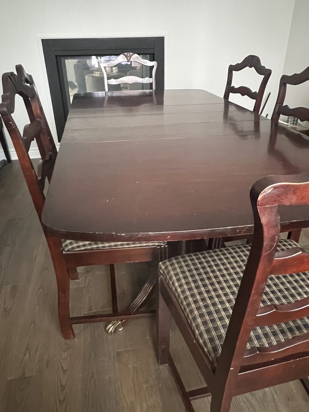 Dining Table with 6 Chairs - Wood - photo 2