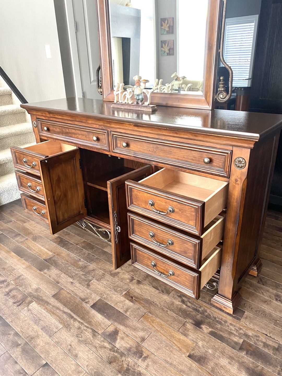 🏆 Elegant refurbished drawers / dressers / chest with mirror - photo 5