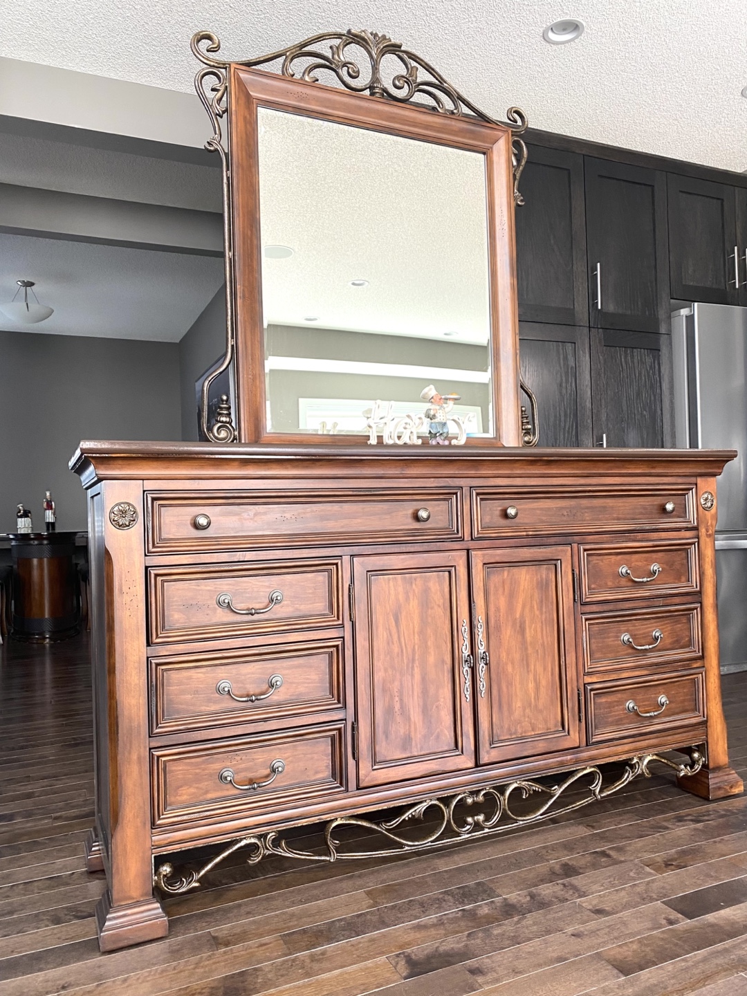 🏆 Elegant refurbished drawers / dressers / chest with mirror - photo 3