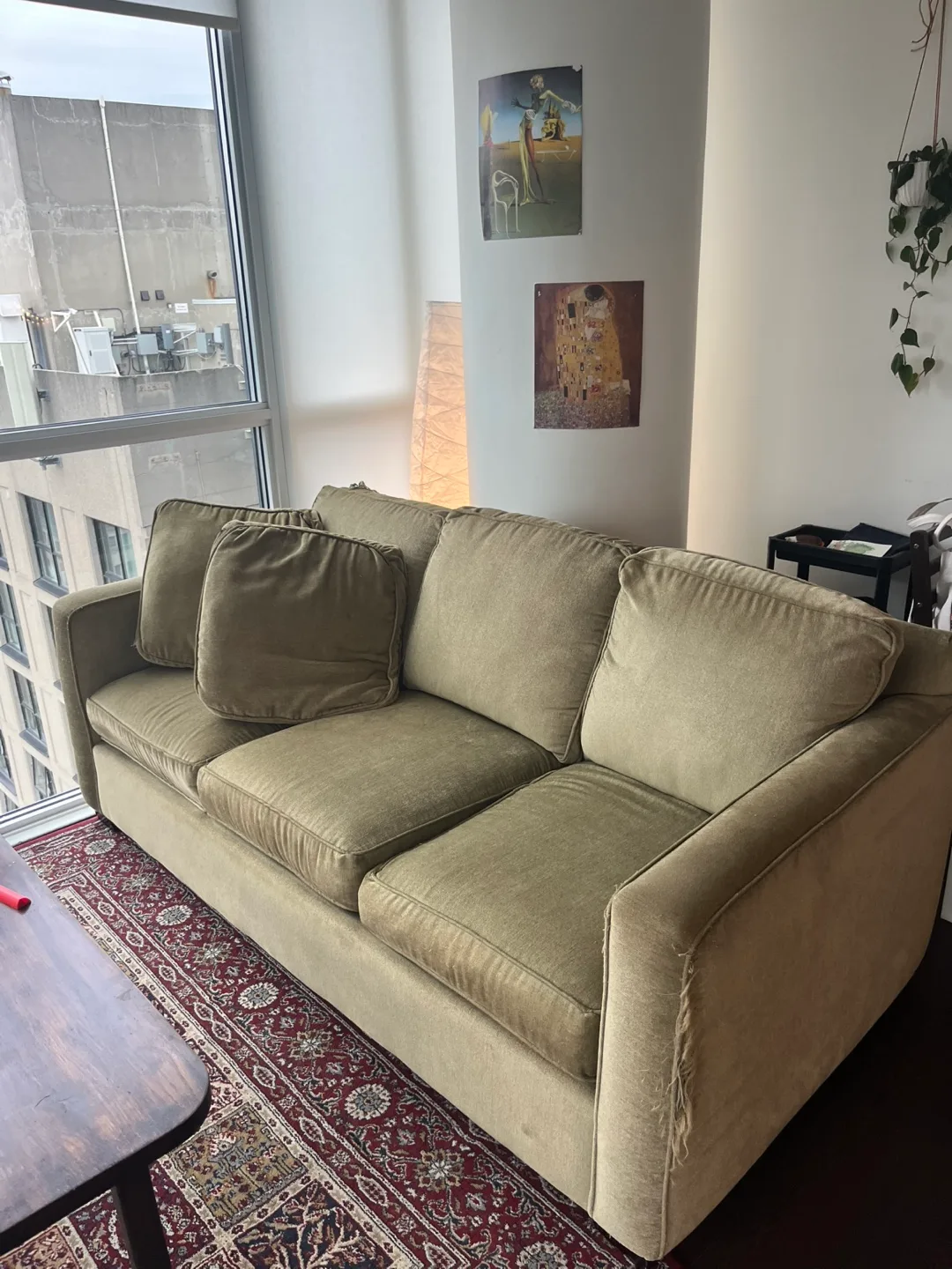 3-Seater Large Green Couch thumbnail