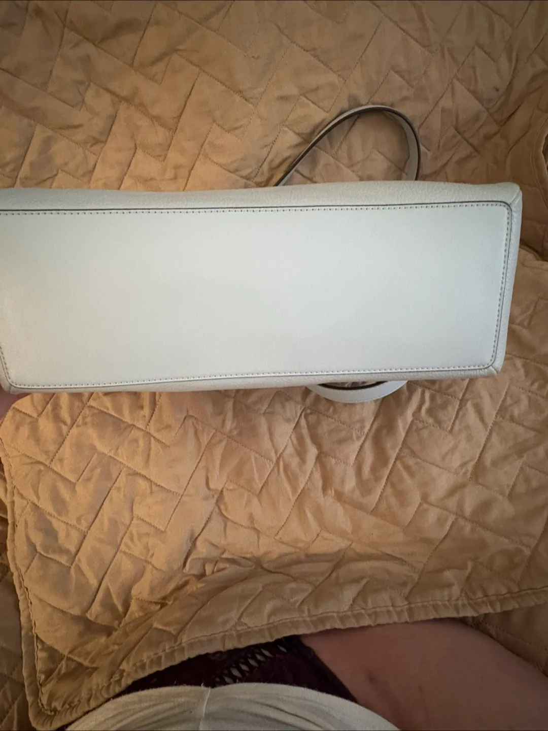 Michael Kors Light Blue Leather Tote Bag image indicator(6)