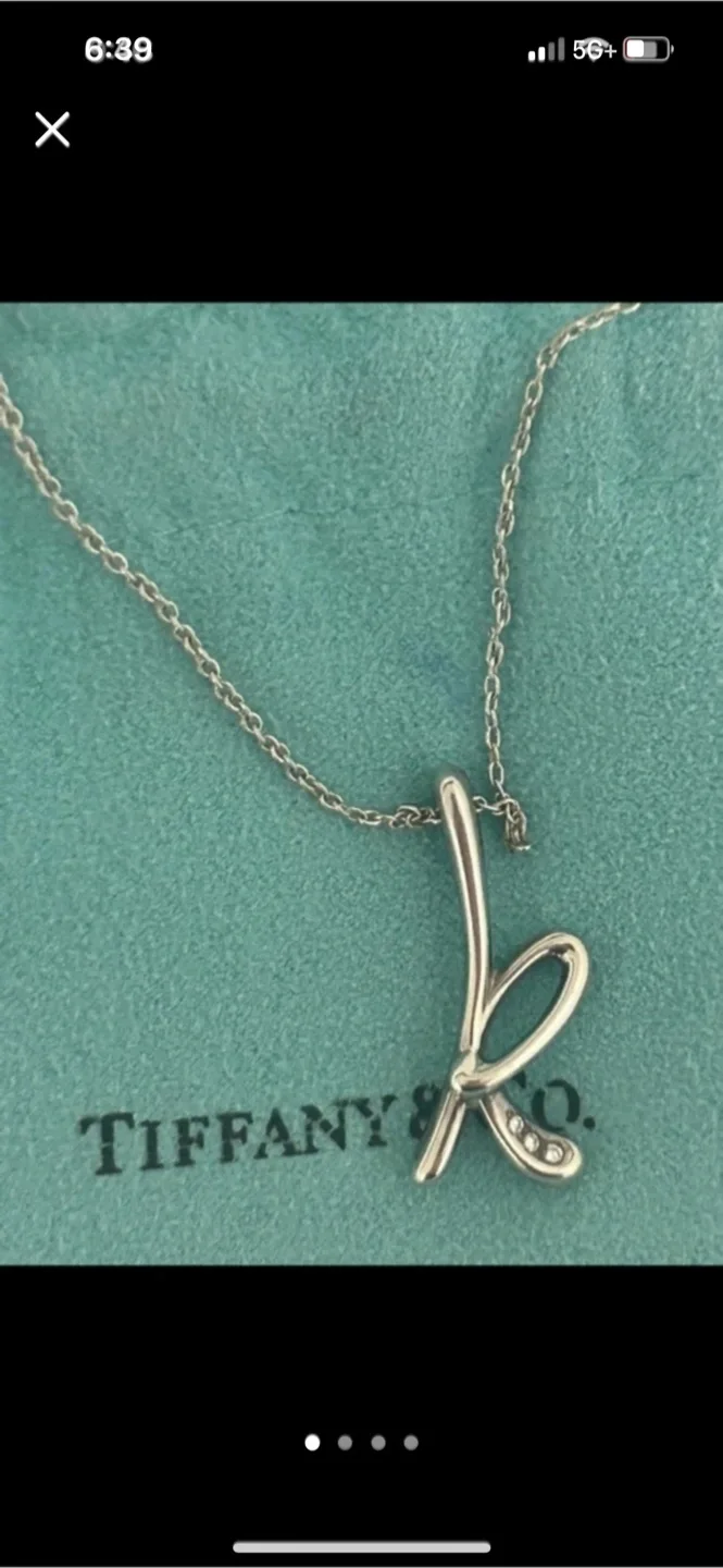 Tiffany & Co. Elsa Peretti Letter K Pendant thumbnail