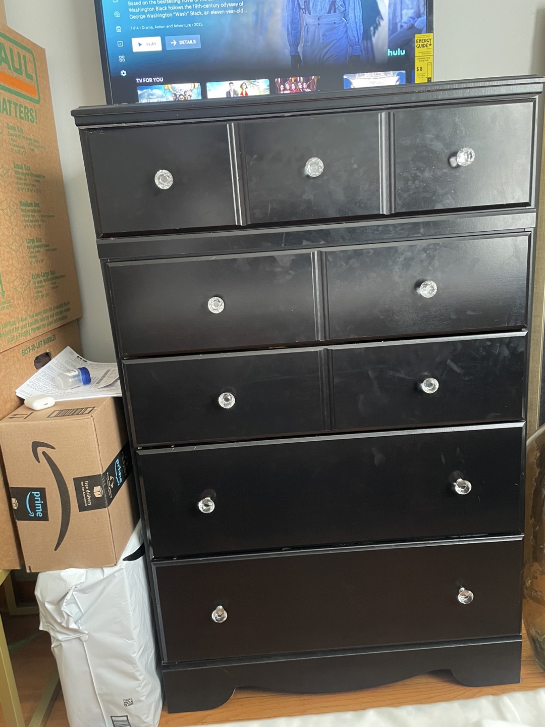 Black 6-Drawer Dresser