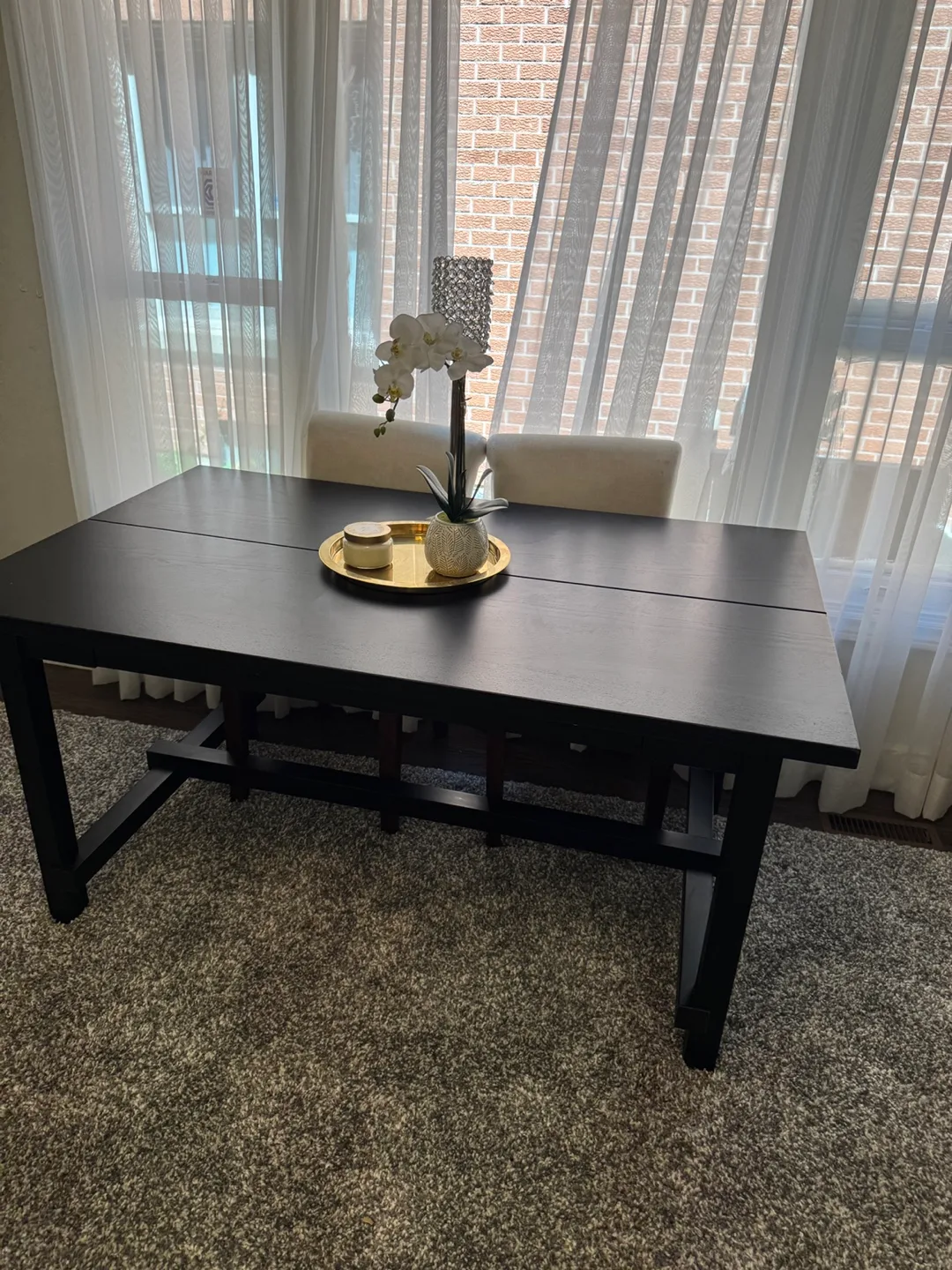 IKEA Nordviken Extendable Dining Table - Black image indicator(4)