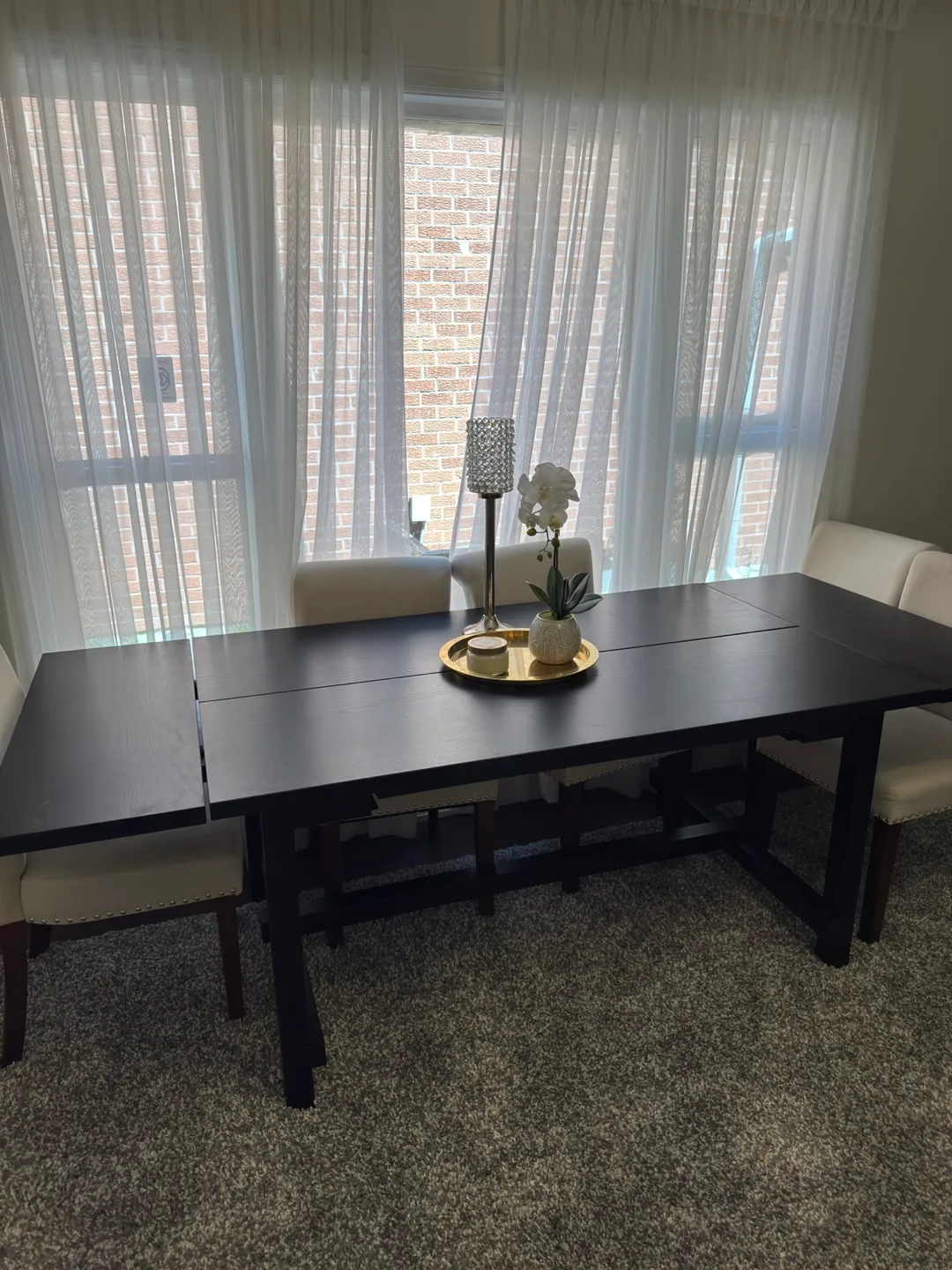 IKEA Nordviken Extendable Dining Table - Black image indicator(9)