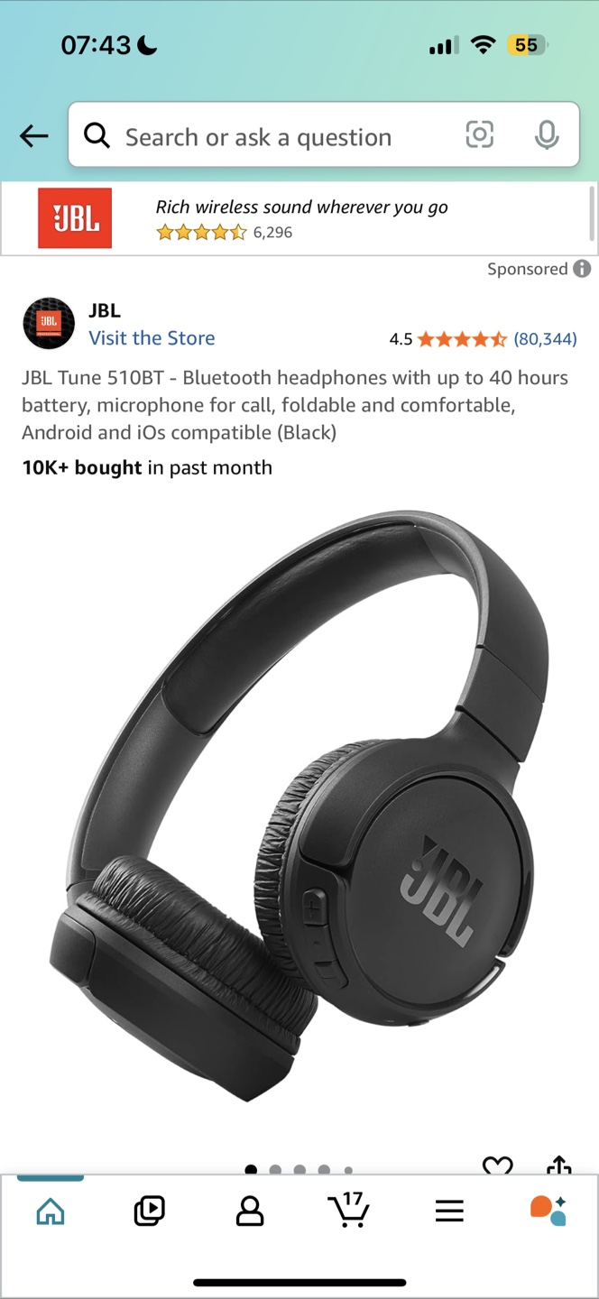 JBL Black Headphones