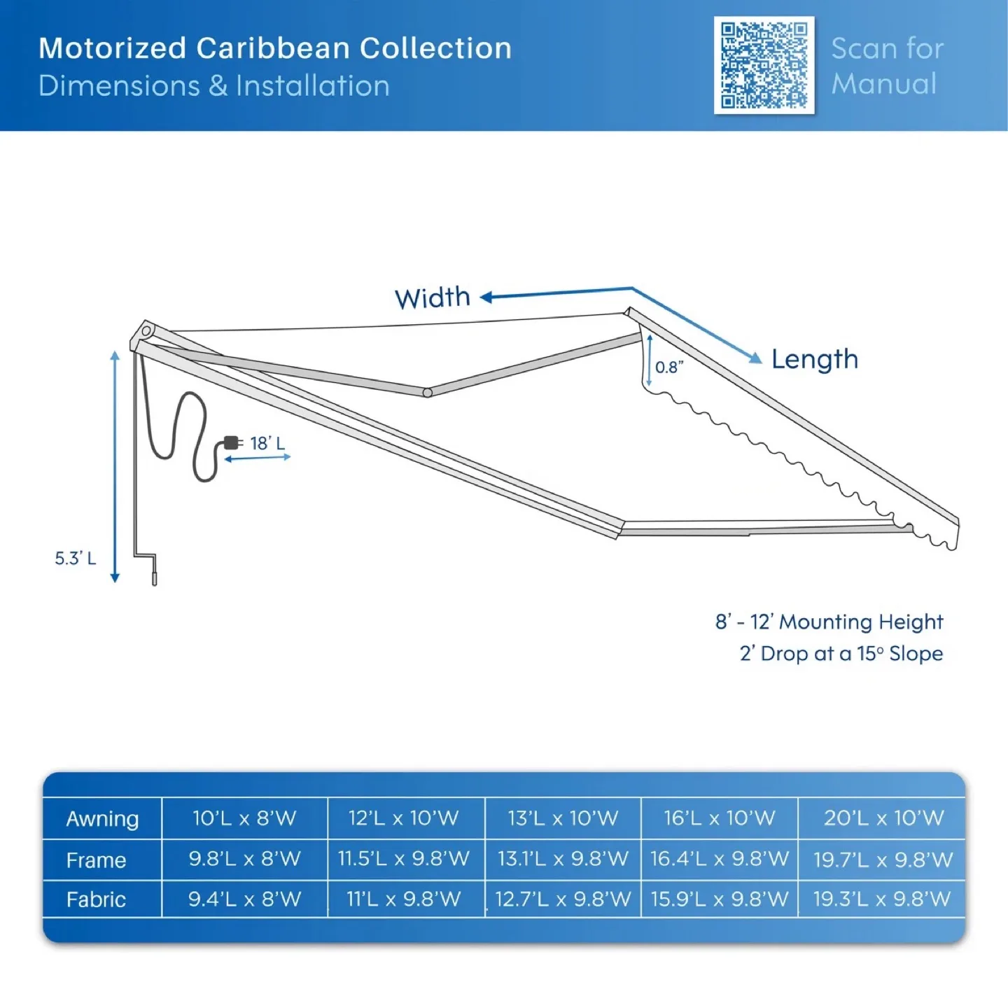 ALEKO Motorized Retractable Outdoor Awning image indicator(3)