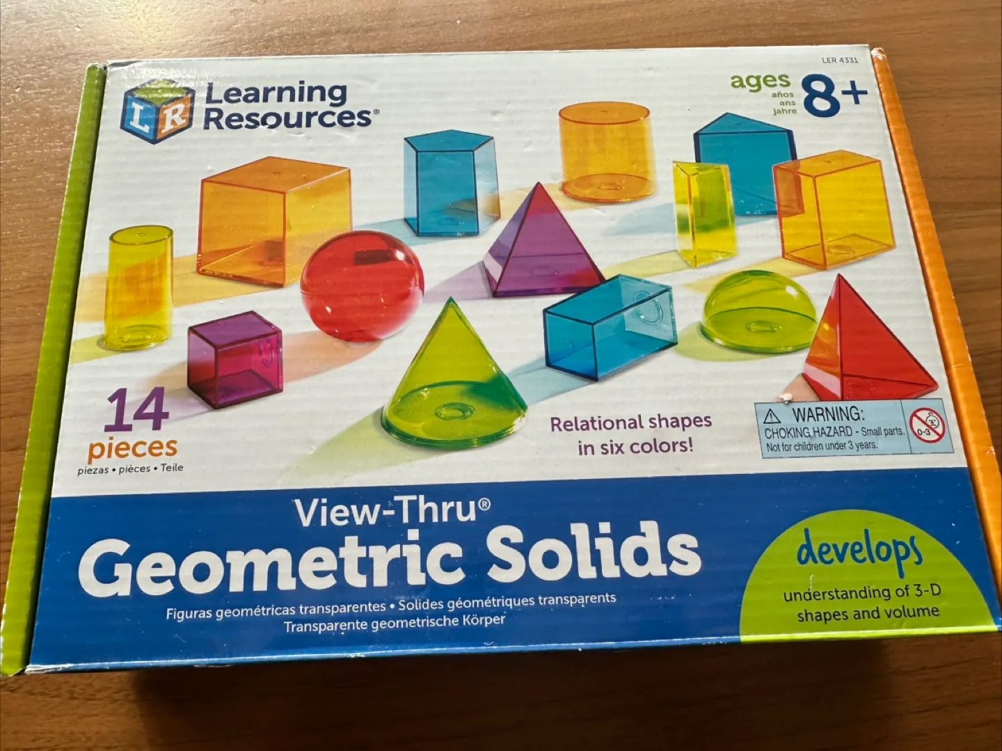 Learning Resources View-Thru Geometric Solids, Ages 8+ thumbnail