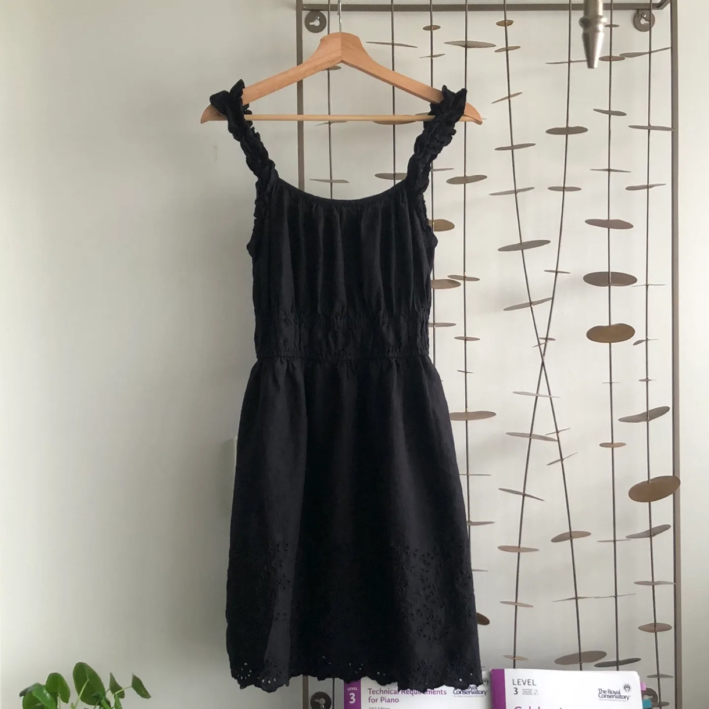 Vintage Old Navy Cotton Summer Dress - Black - Size S Tall thumbnail