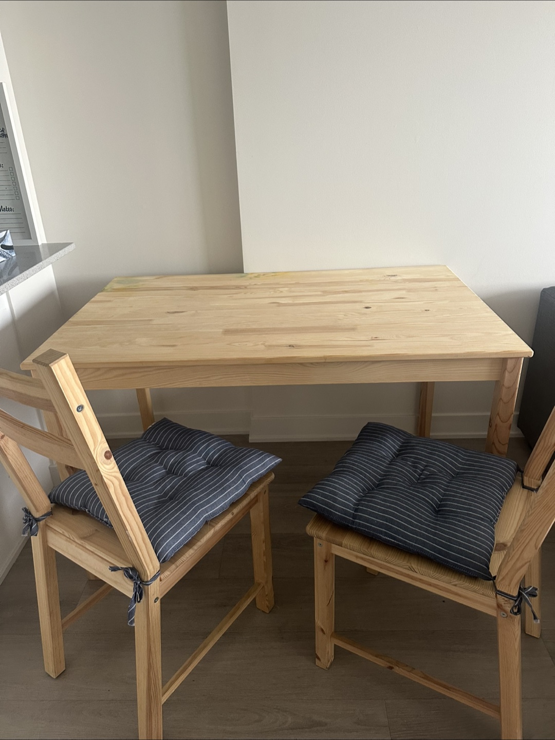 Dining table and 2 chairs - photo 2