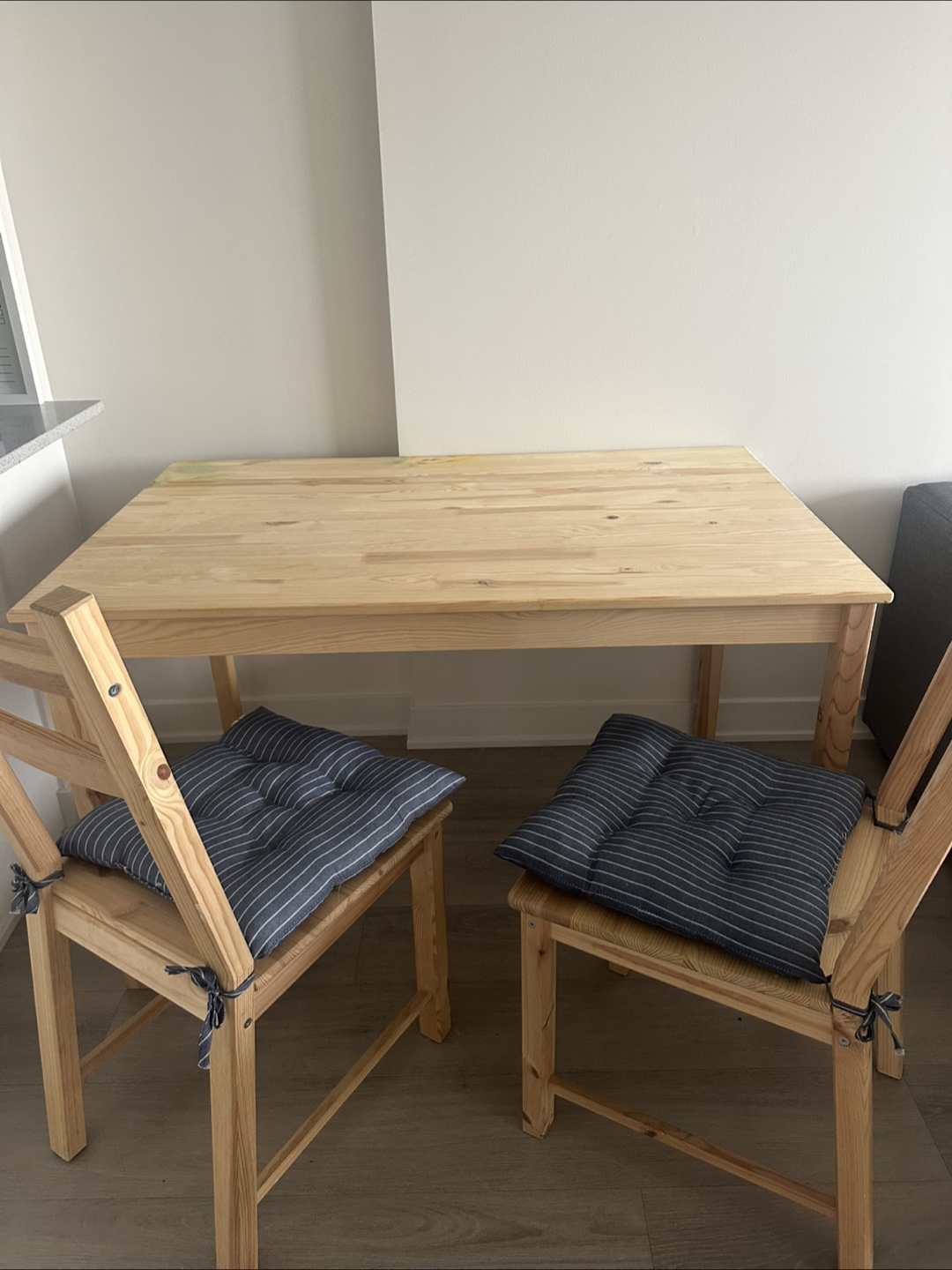 Dining table and 2 chairs