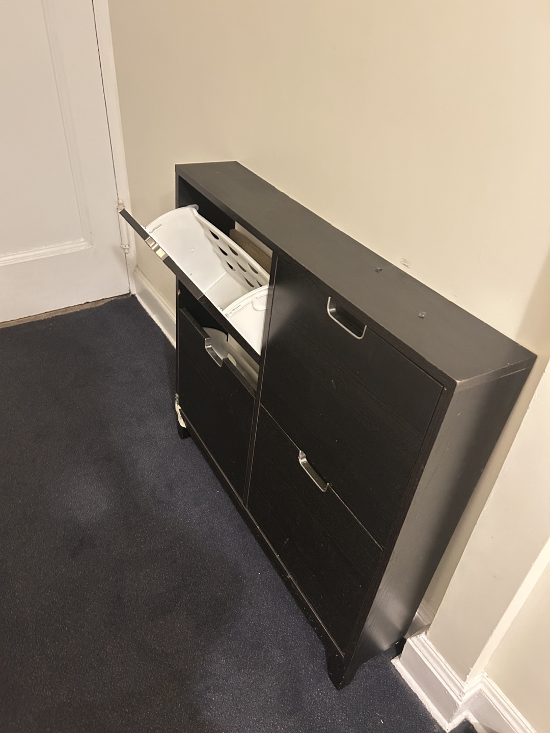 Black Shoe Cabinet