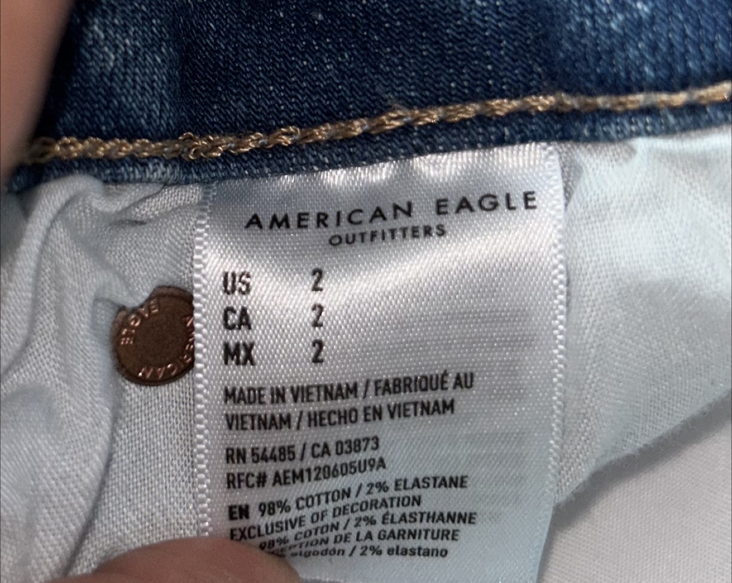 American Eagle Denim Mini Skirt - Size 2 - photo 3
