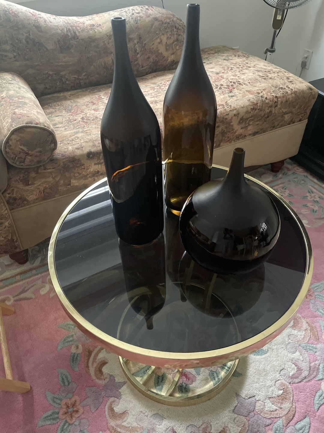 Decorative Glass Vases - Set of 3