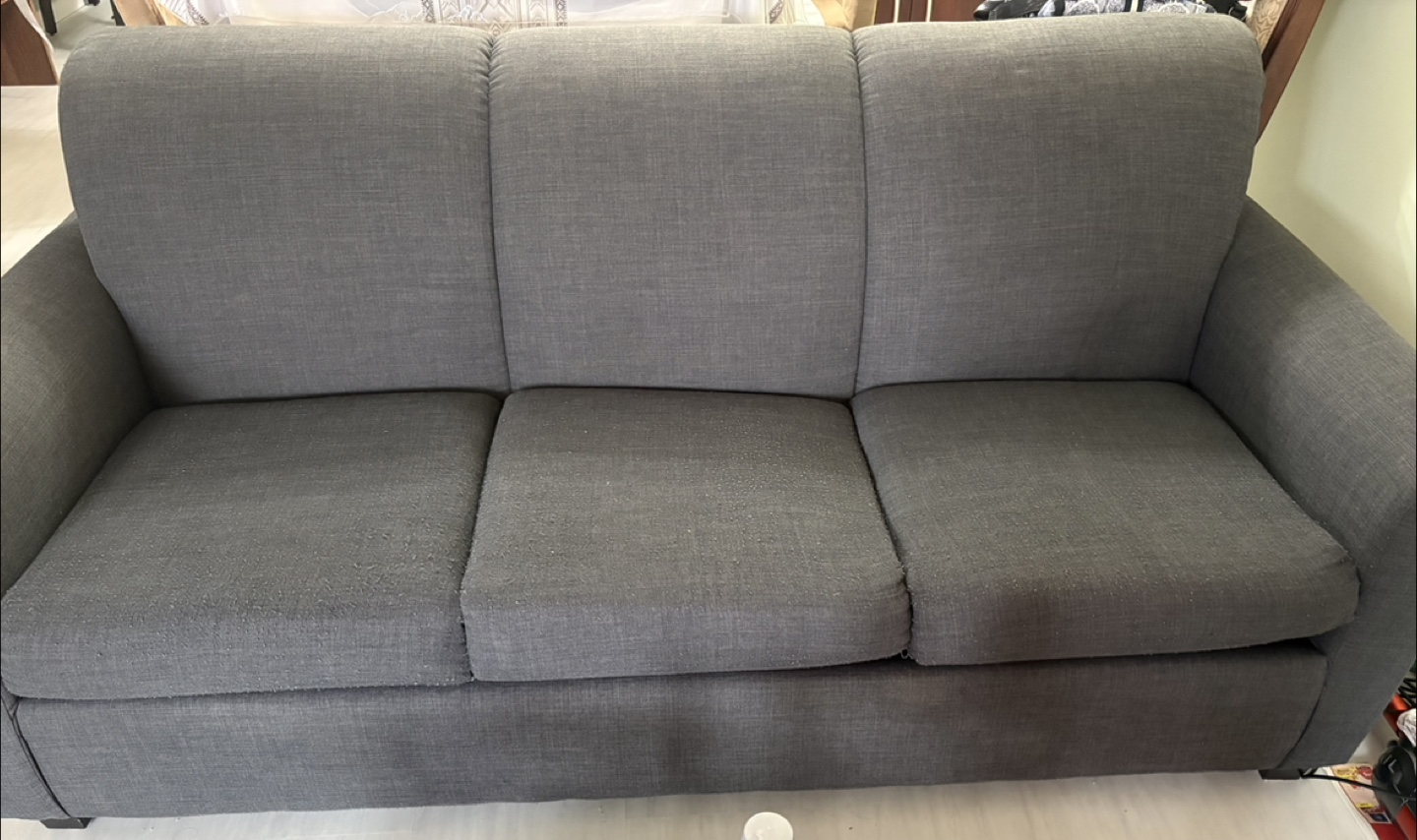 Grey Three-Seat Sofa