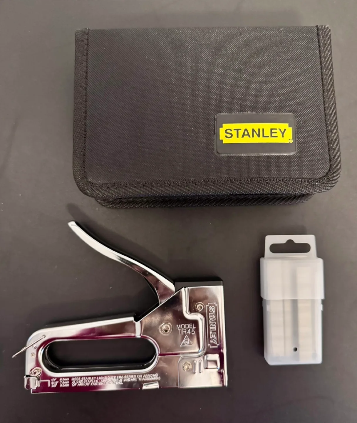 Stanley Staple Gun with Staples and Case thumbnail