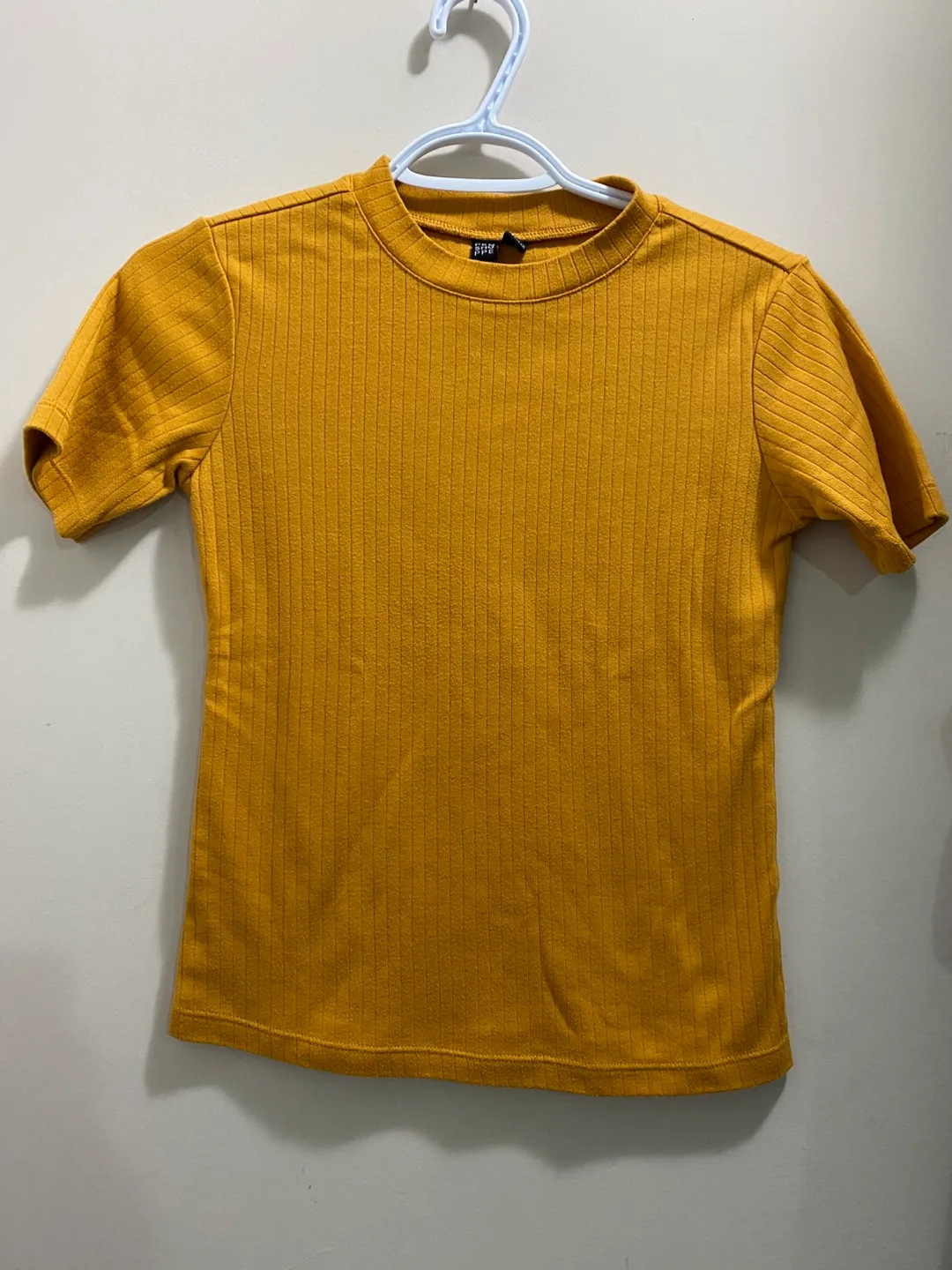 Penshoppe Mustard Ribbed Top - Size S thumbnail