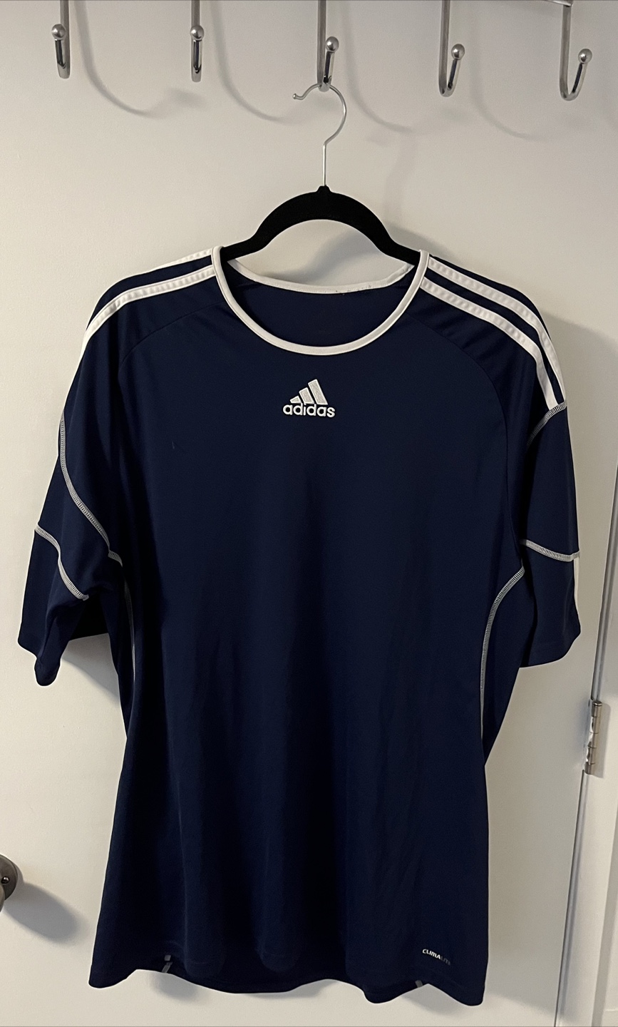 Adidas Navy Blue ClimaLite T-Shirt