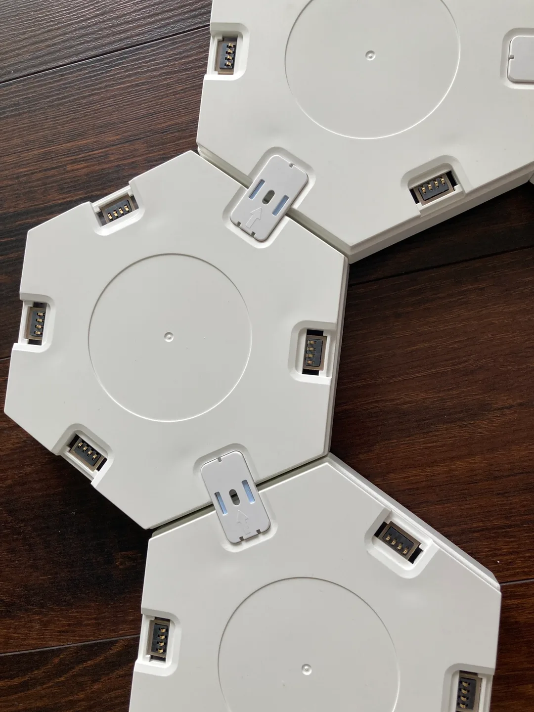 White Hexagon LED Lights - Modular Design image indicator(4)