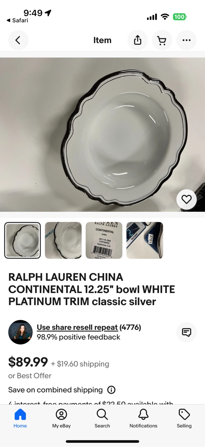 Ralph Lauren serving bowl - photo 5