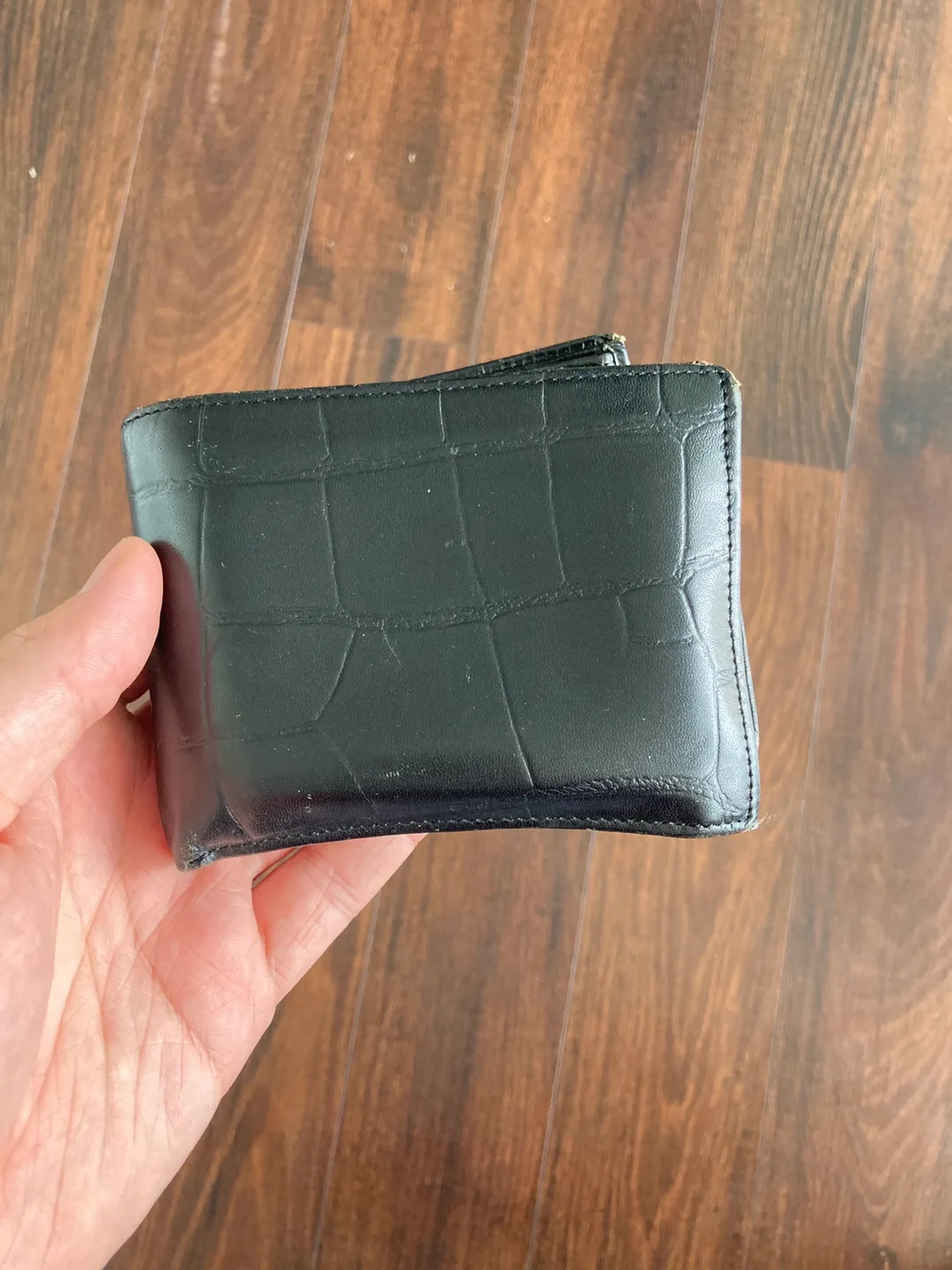 Black Pleather bifold Wallet thumbnail
