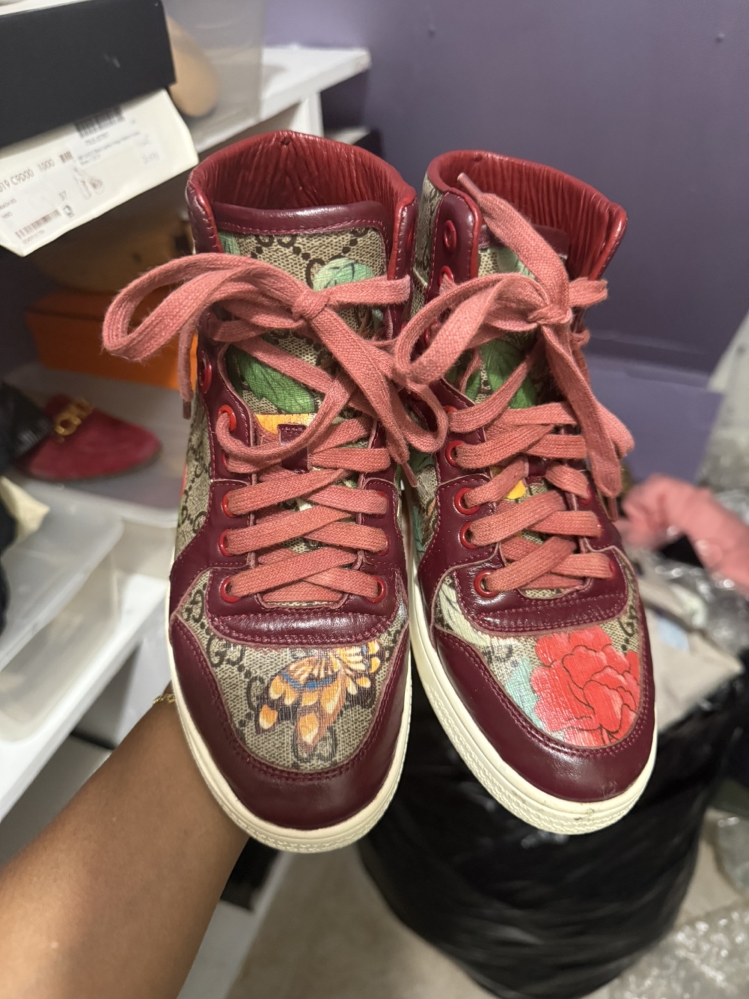 Gucci women high top sneakers